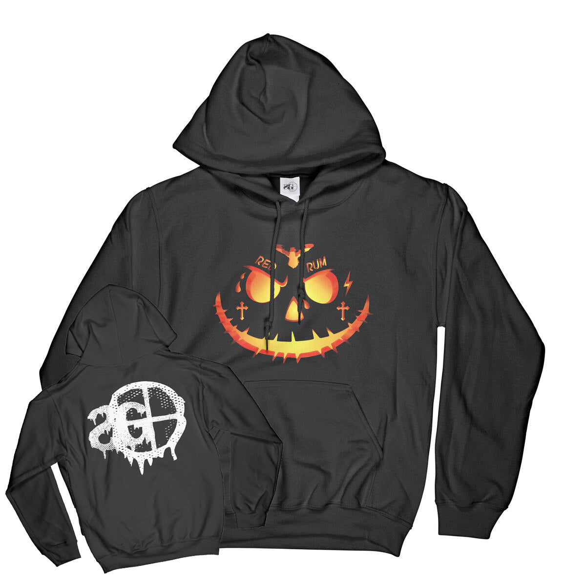 Yak O Lantern Hoodie Black Sniper Gang Apparel