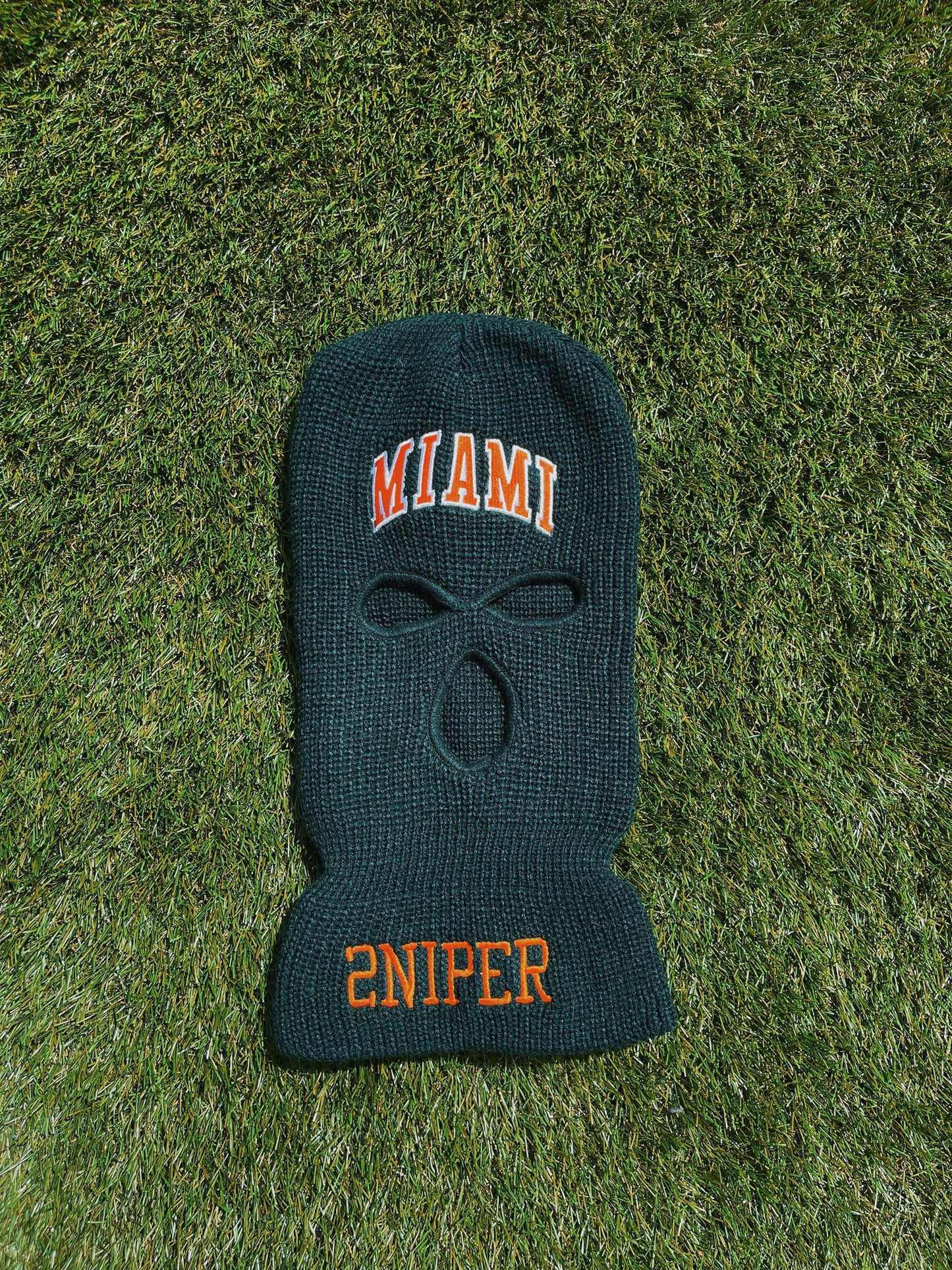 MIAMI Ski Mask (Canes - Forest Green)