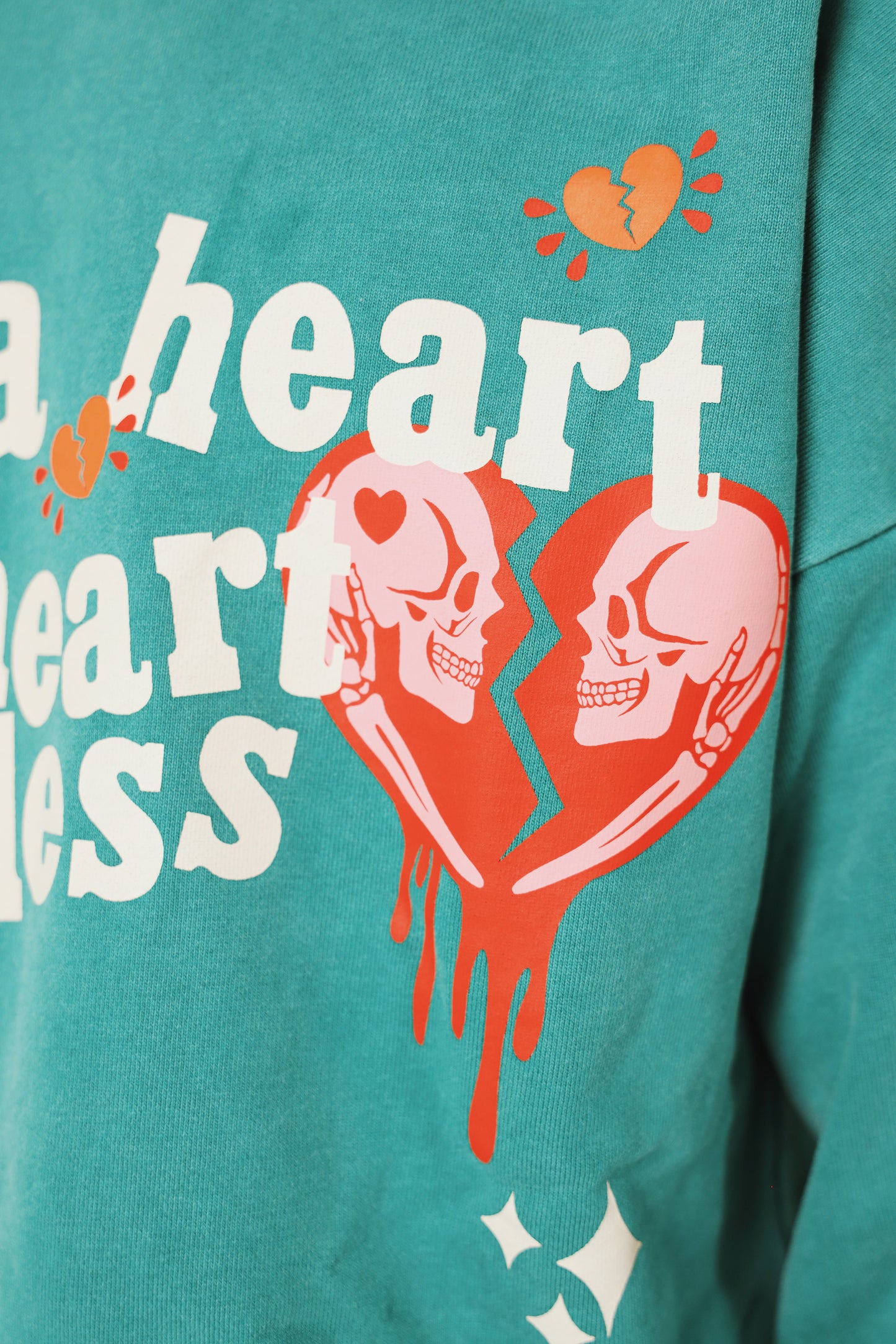Heartless: Hoodie (Acid Wash - Green)
