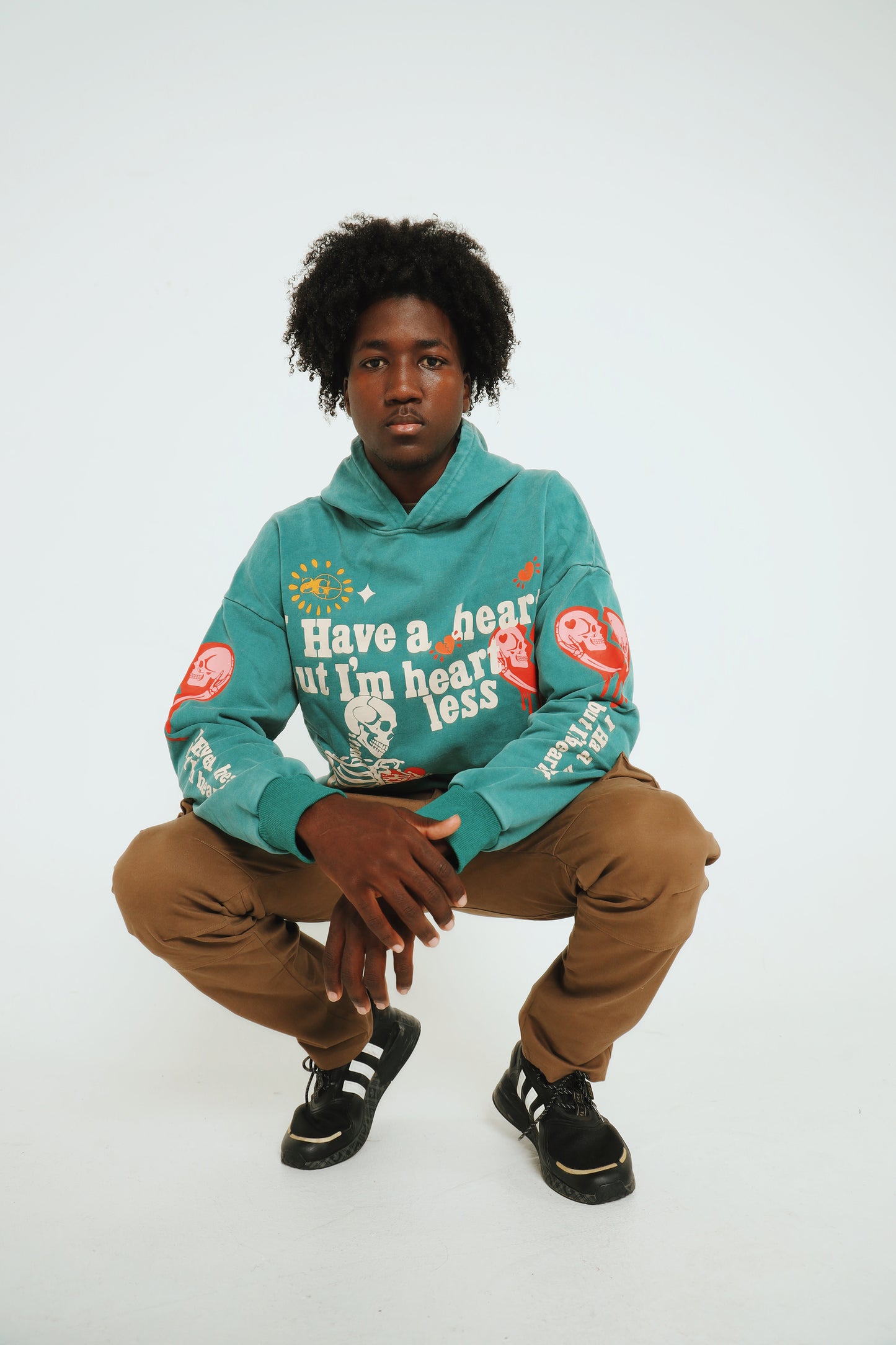 Heartless: Hoodie (Acid Wash - Green)