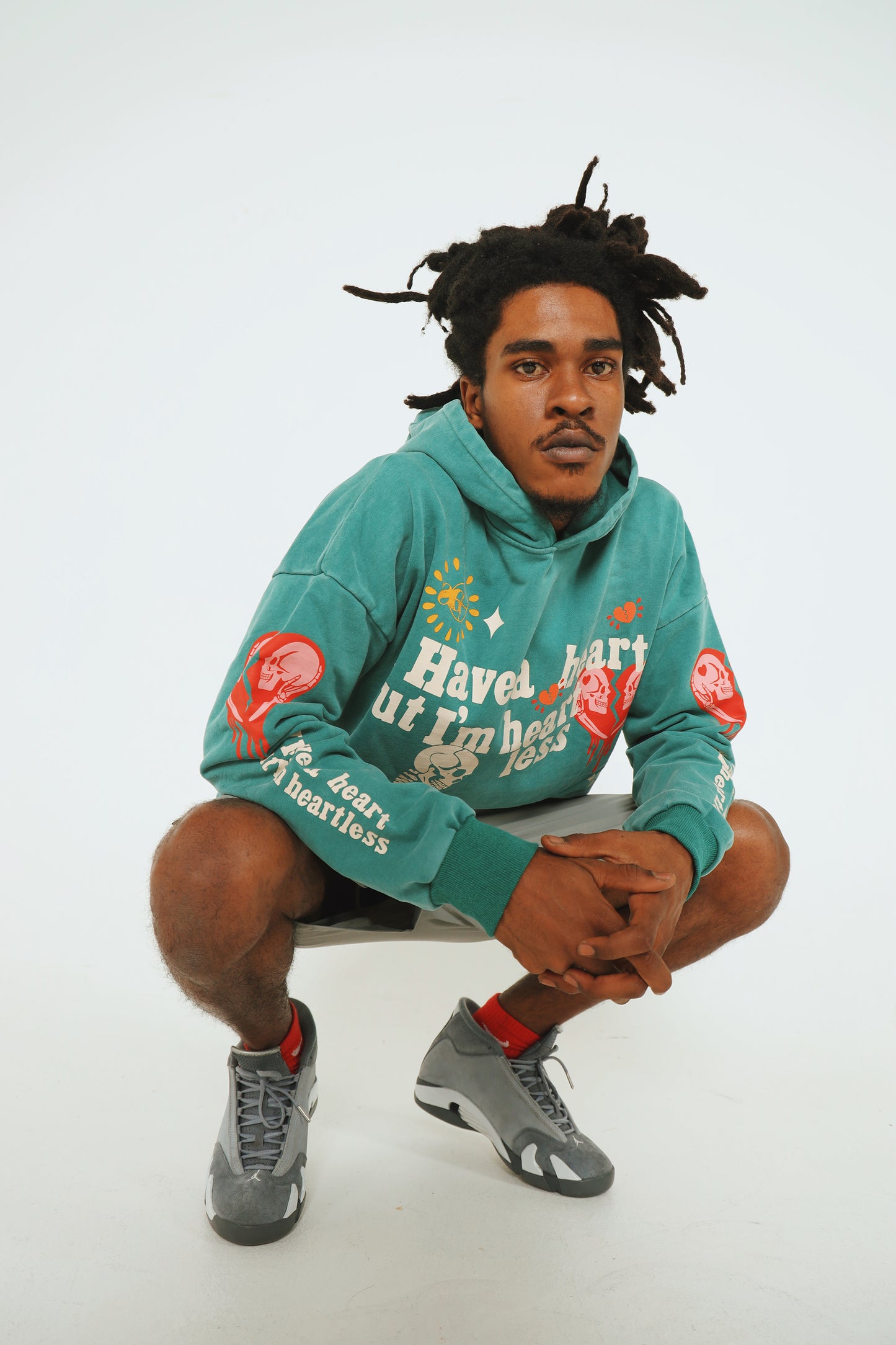 Heartless: Hoodie (Acid Wash - Green)