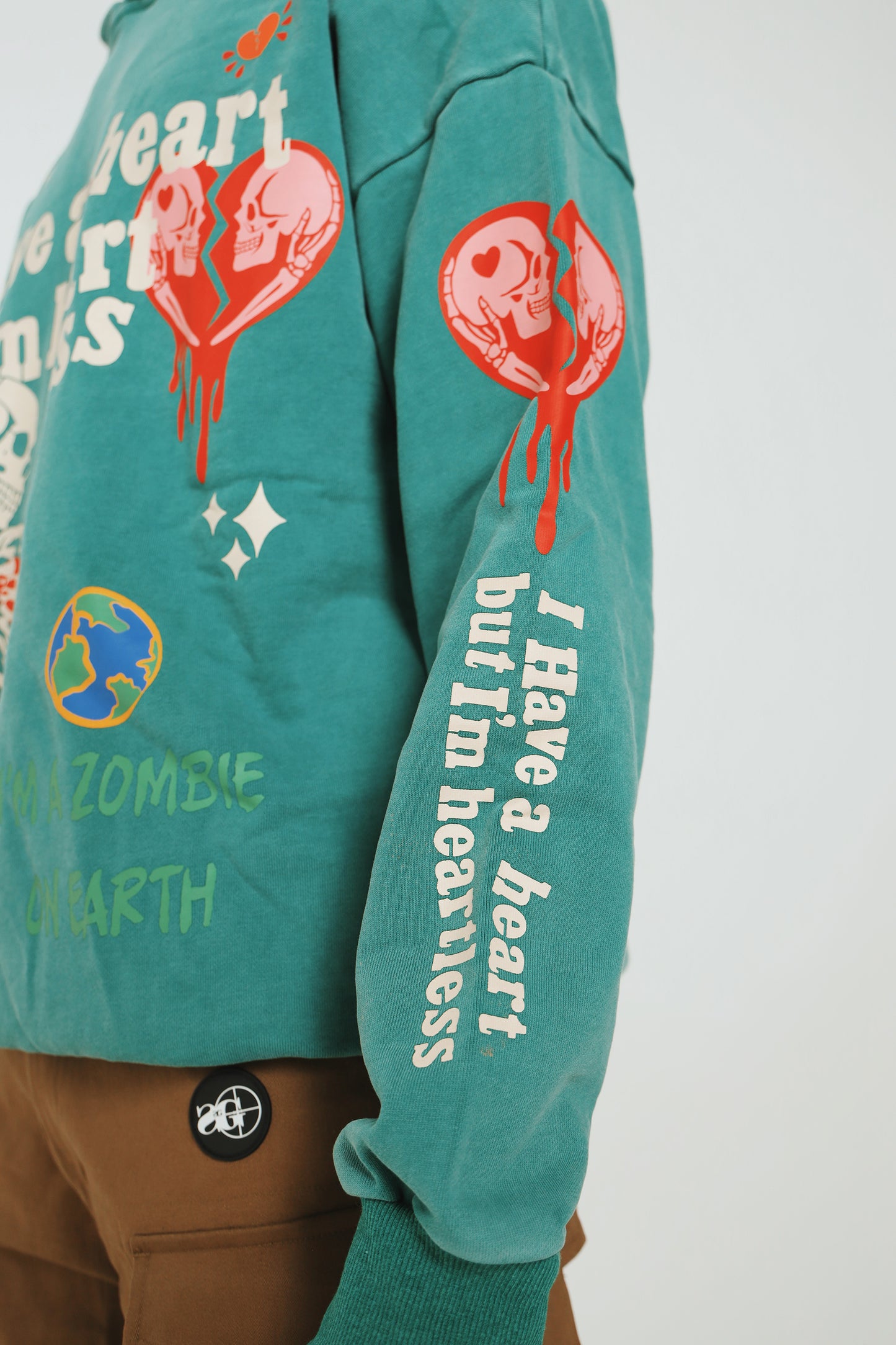 Heartless: Hoodie (Acid Wash - Green)