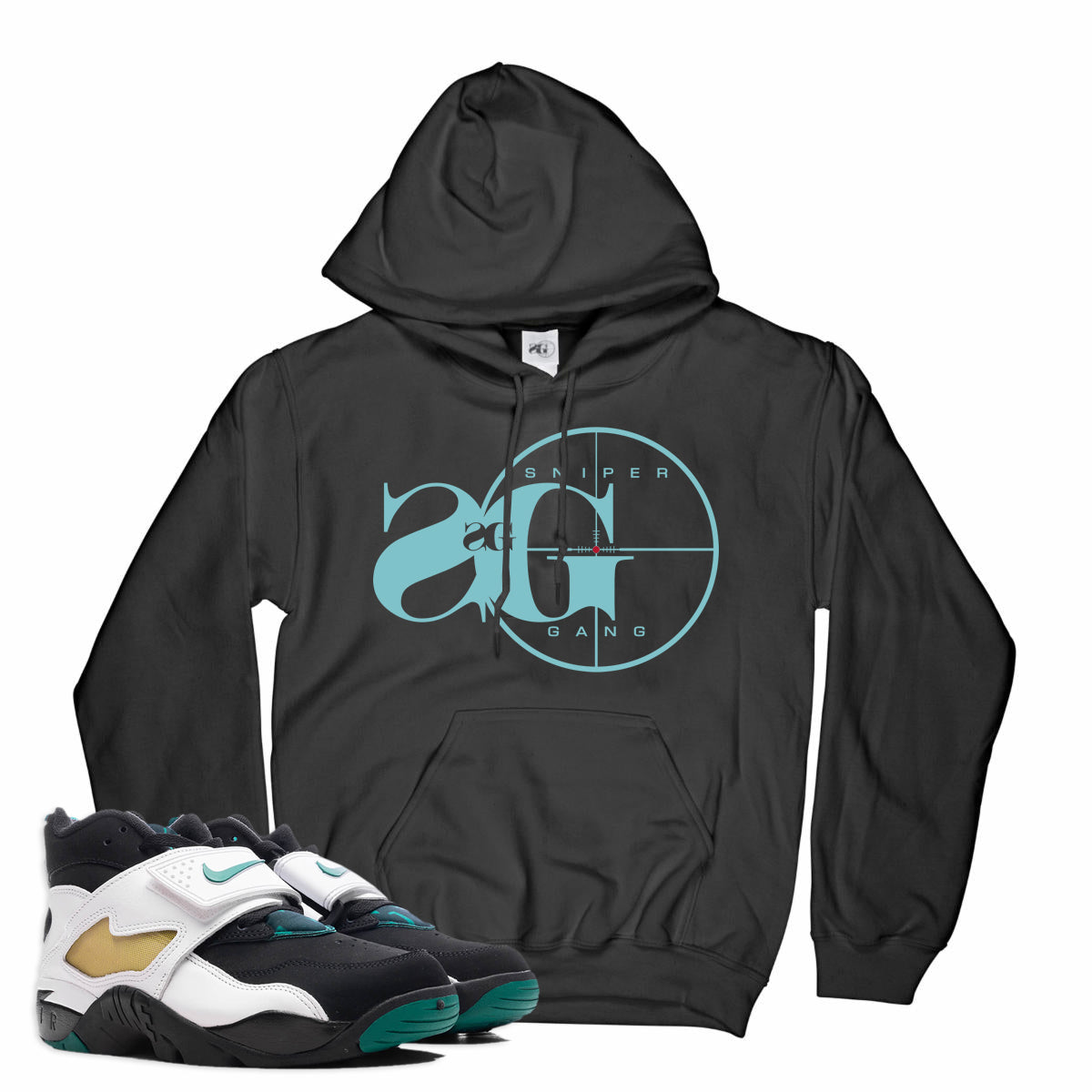 Hoodie: Sniper Gang Logo (Gamma Blue)
