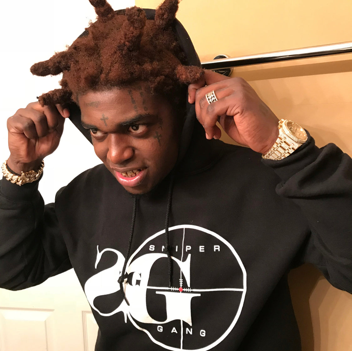 Hoodie: Sniper Gang Logo BLK