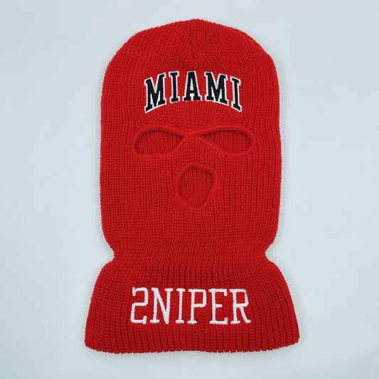 MIAMI Ski Mask (Heat - Red/Blk)
