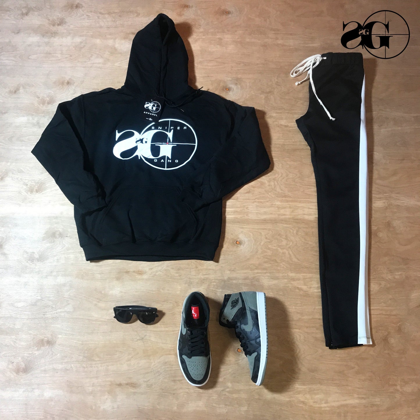 Hoodie: Sniper Gang Logo BLK