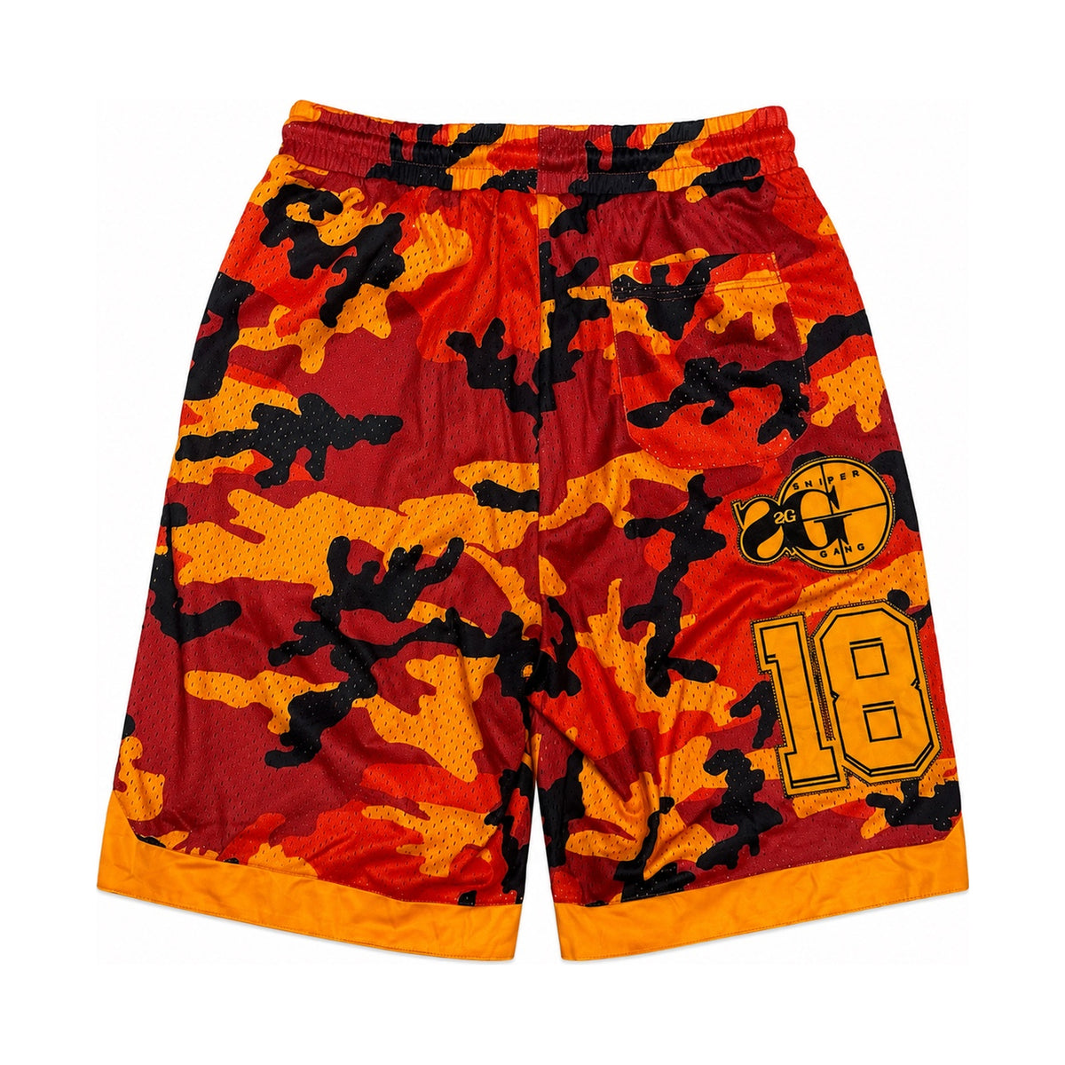 SG Basketball Jersey (Orange/Camo)