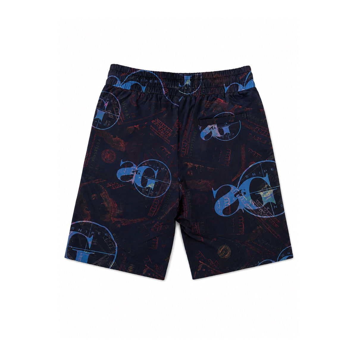 Dark Graphic Shorts (Black)
