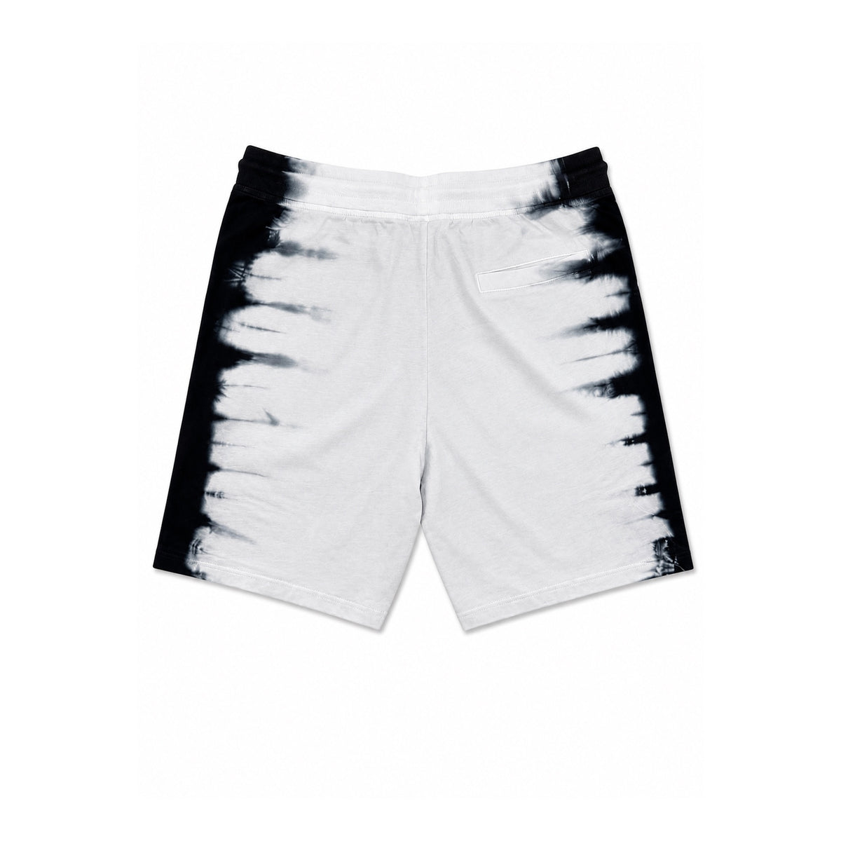 Tie-Dye Patch Shorts (White/Black)