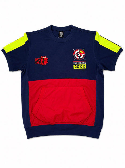 20XX Short-Sleeve Top (Navy/Red)