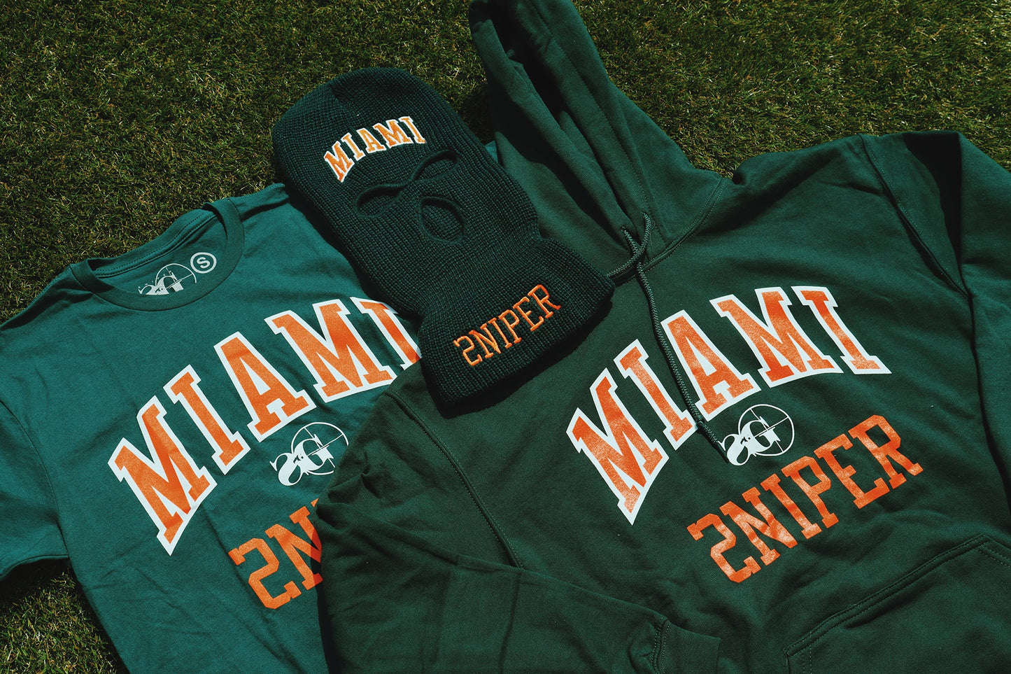 MIAMI Ski Mask (Canes - Forest Green)
