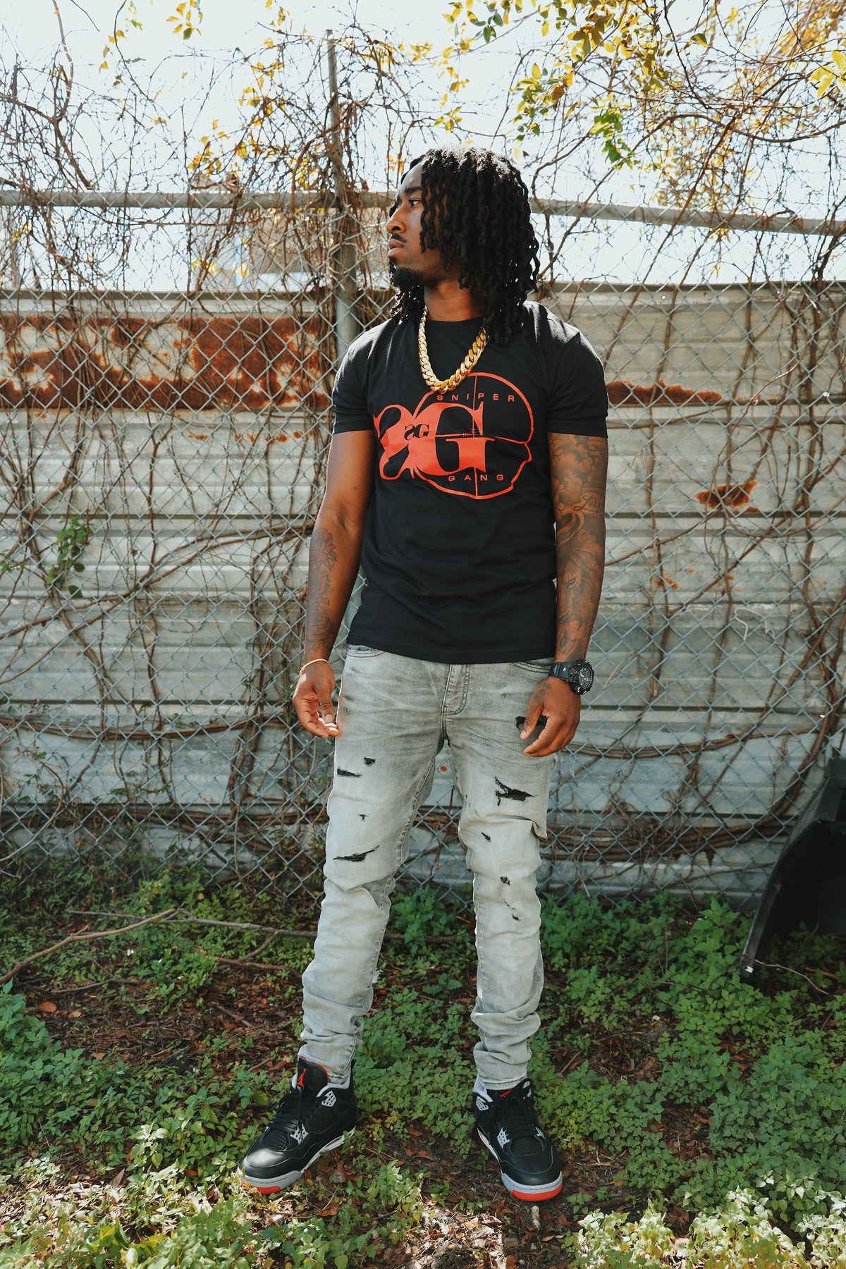 Sniper Gang Logo (Black/Red)