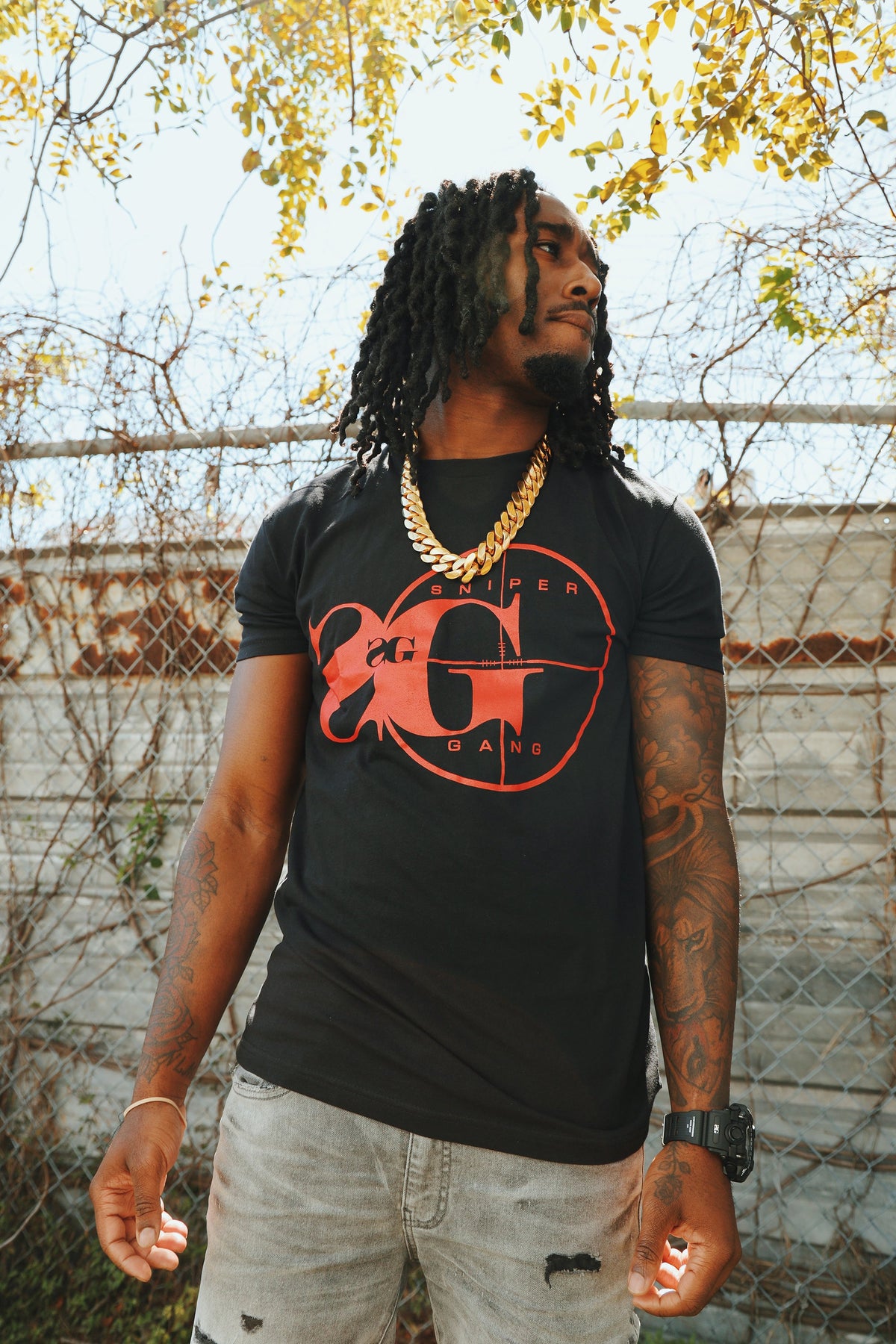 Sniper Gang Logo (Black/Red)
