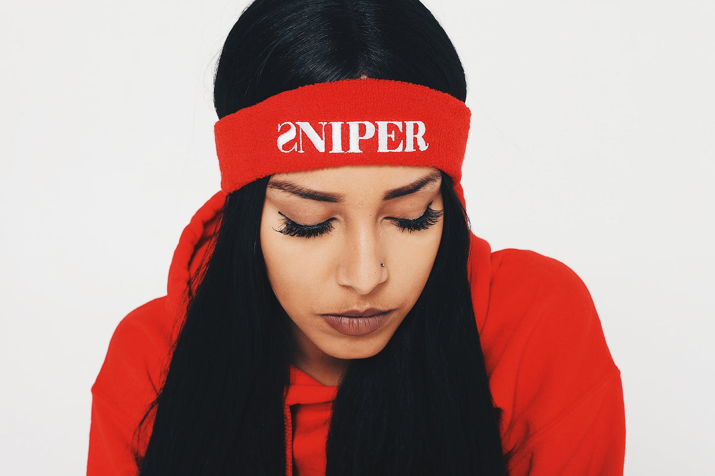 Hoodie: Sniper Gang Logo RED