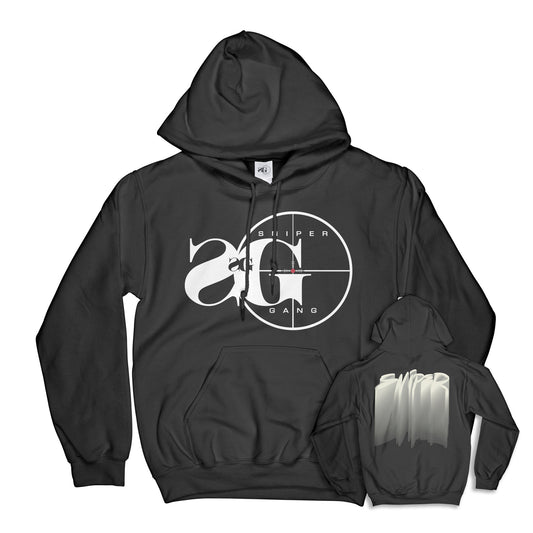 Hoodie: Sniper Gang Logo (Deluxe - Black)