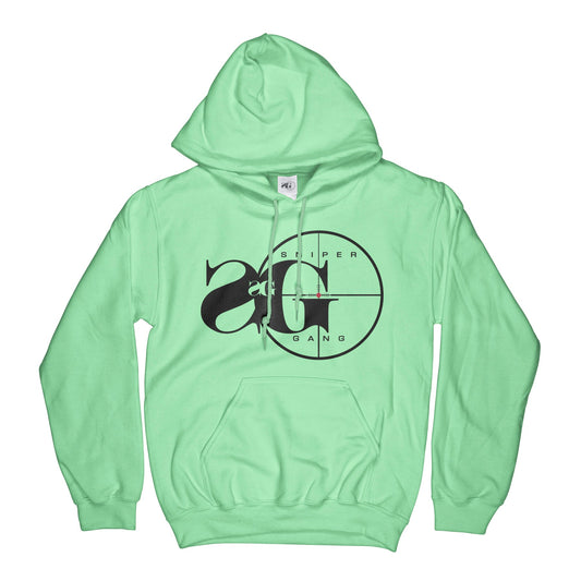 Hoodie: Sniper Gang Logo (Mint)