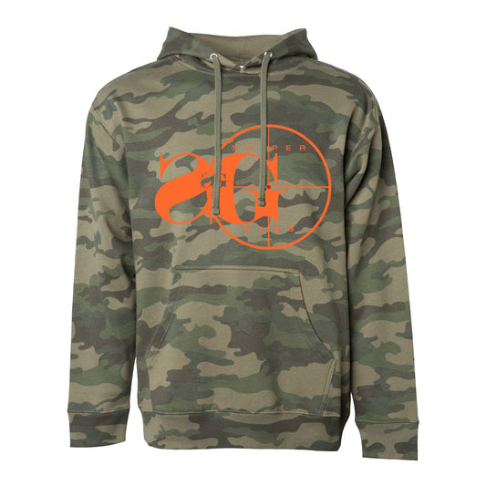 Hoodie: Sniper Gang Logo (Camo)