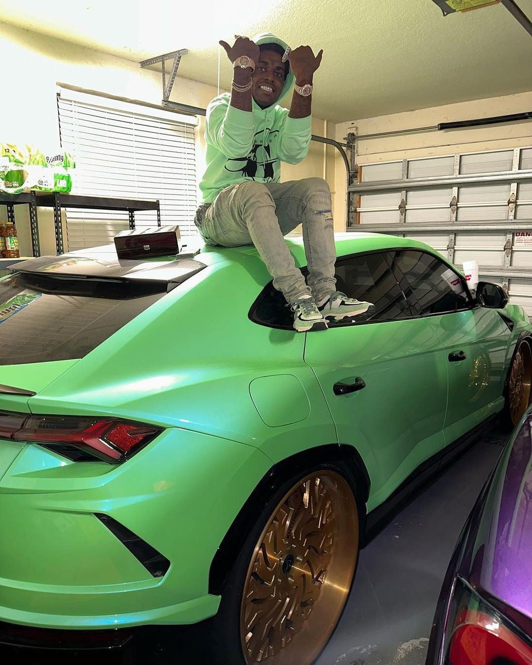 Hoodie: Sniper Gang Logo (Mint)