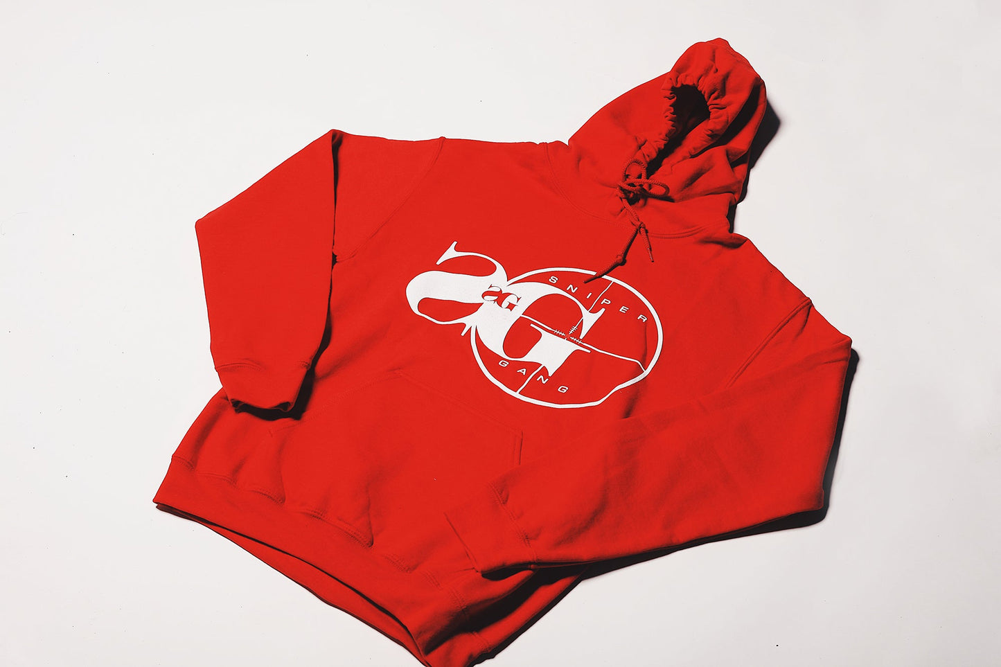 Hoodie: Sniper Gang Logo RED
