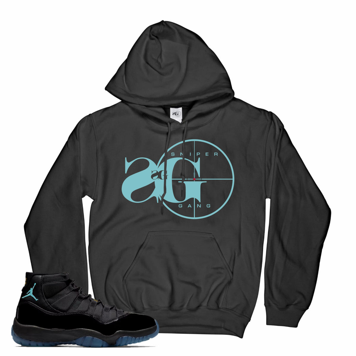 Hoodie: Sniper Gang Logo (Gamma Blue)