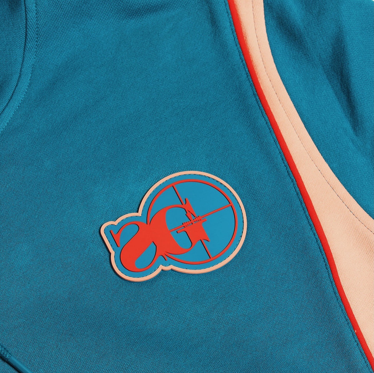 Sniper Pullover Hoodie (Blue/Red/Peach)
