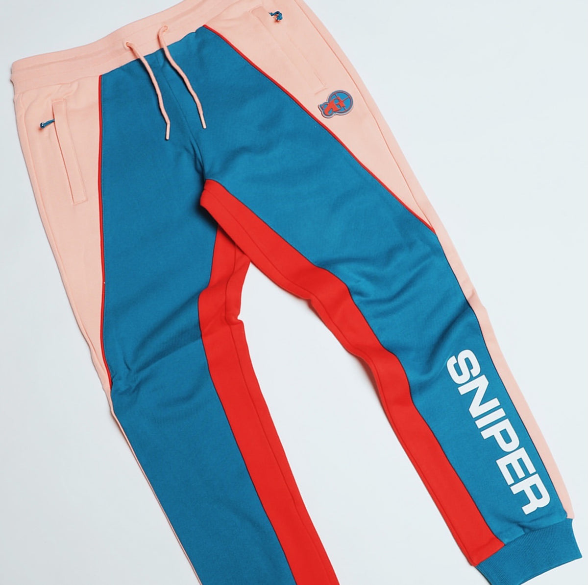 Sniper Pullover Hoodie (Blue/Red/Peach)