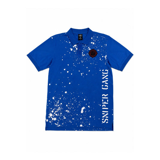 Splatter Polo (Blue)