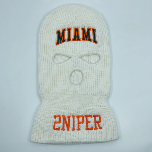MIAMI Ski Mask (Canes - White)