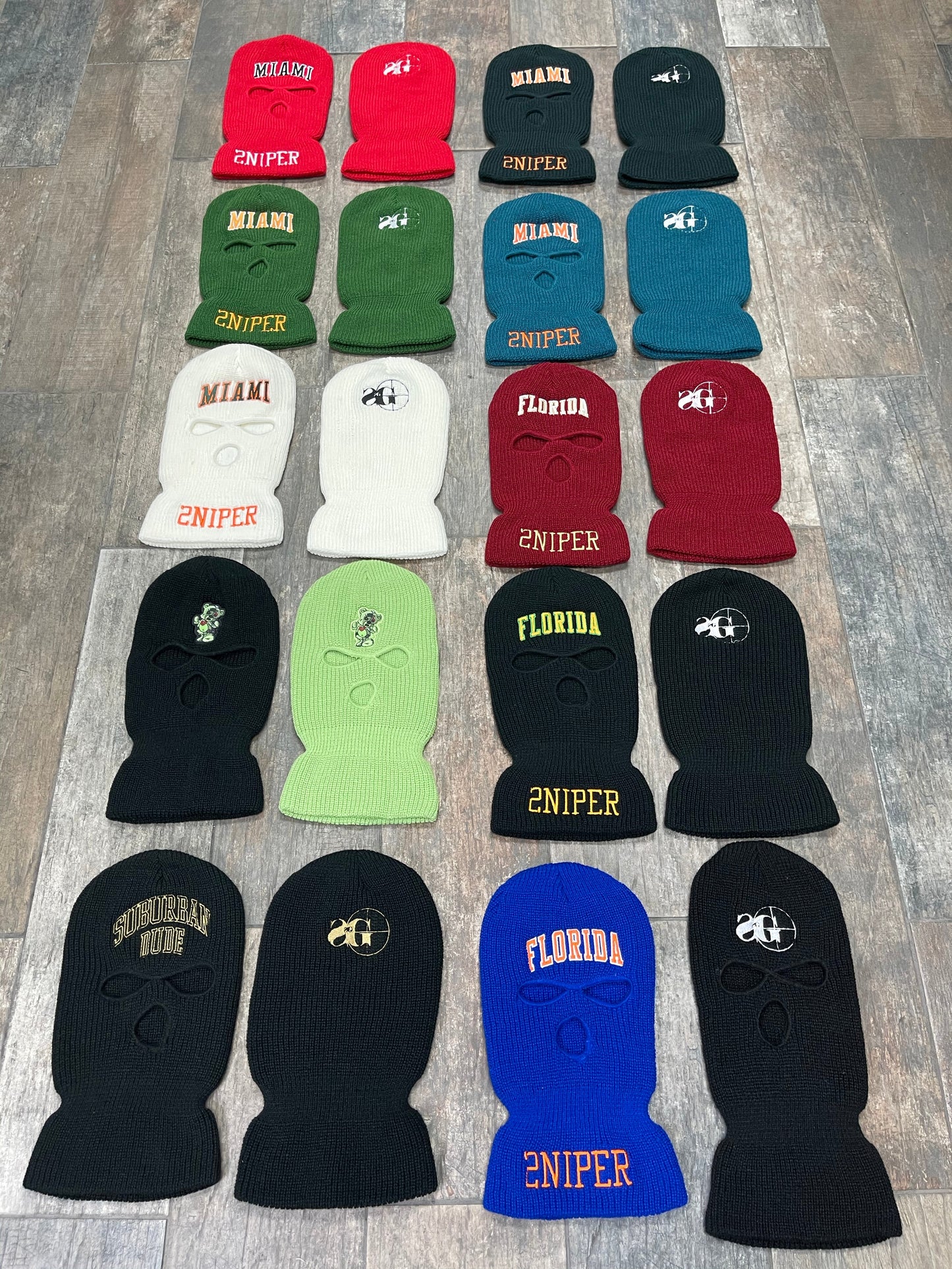 MIAMI Ski Mask (Canes - Forest Green)