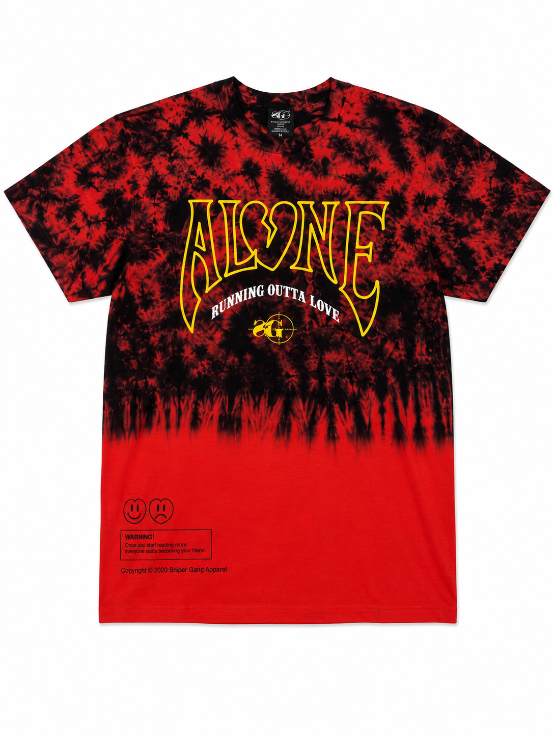 Alone Tie-Dye T-Shirt (Red)