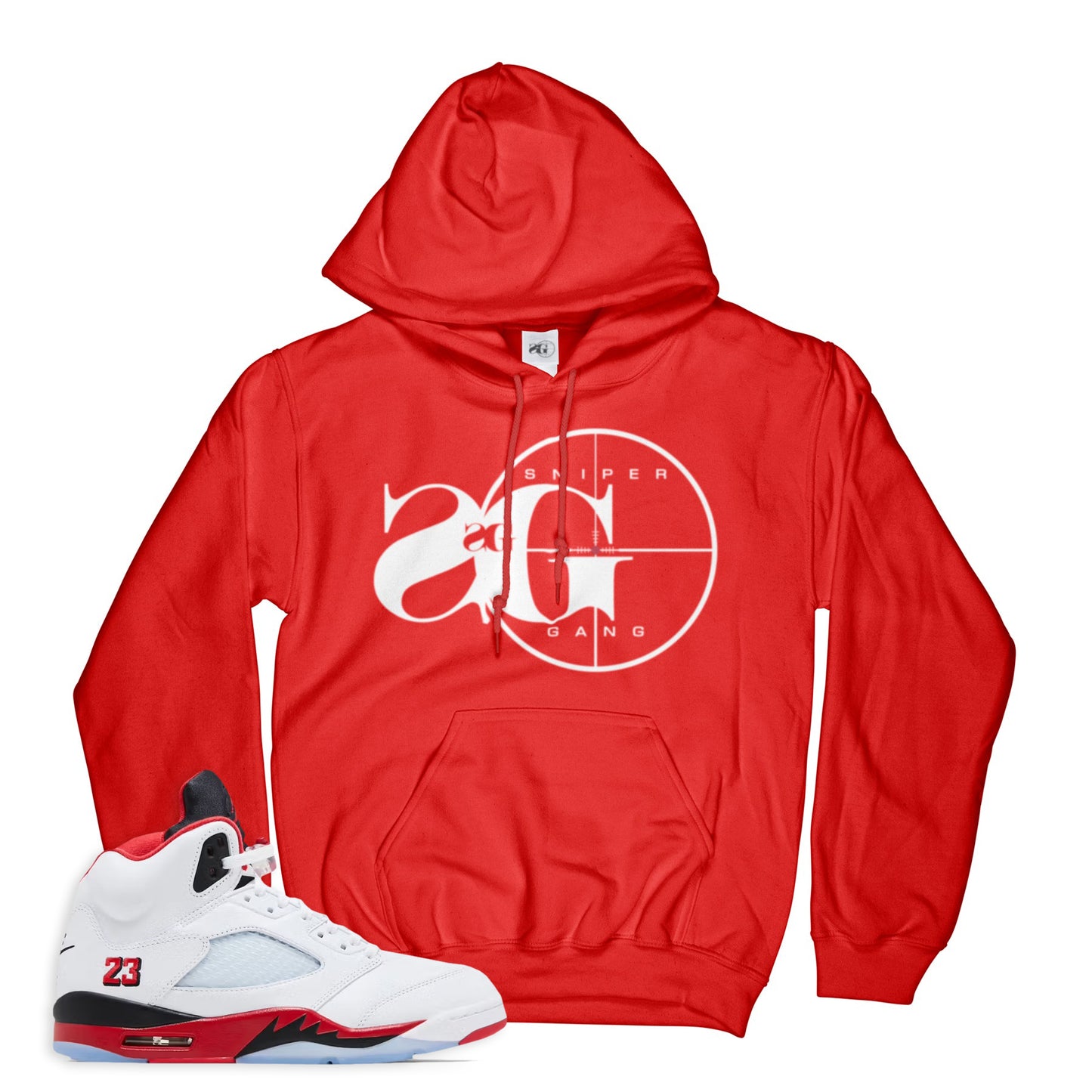 Hoodie: Sniper Gang Logo RED