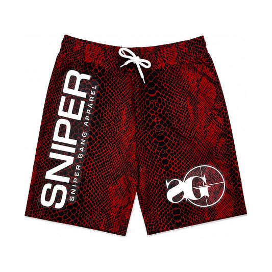 Snake Skin Shorts (Red)