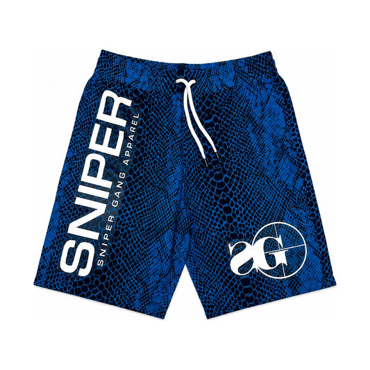 Snake Skin Shorts (Blue)