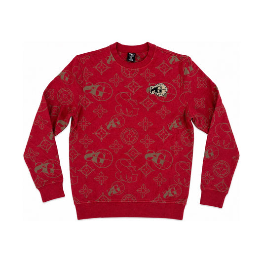 Monogram Crewneck (Red)