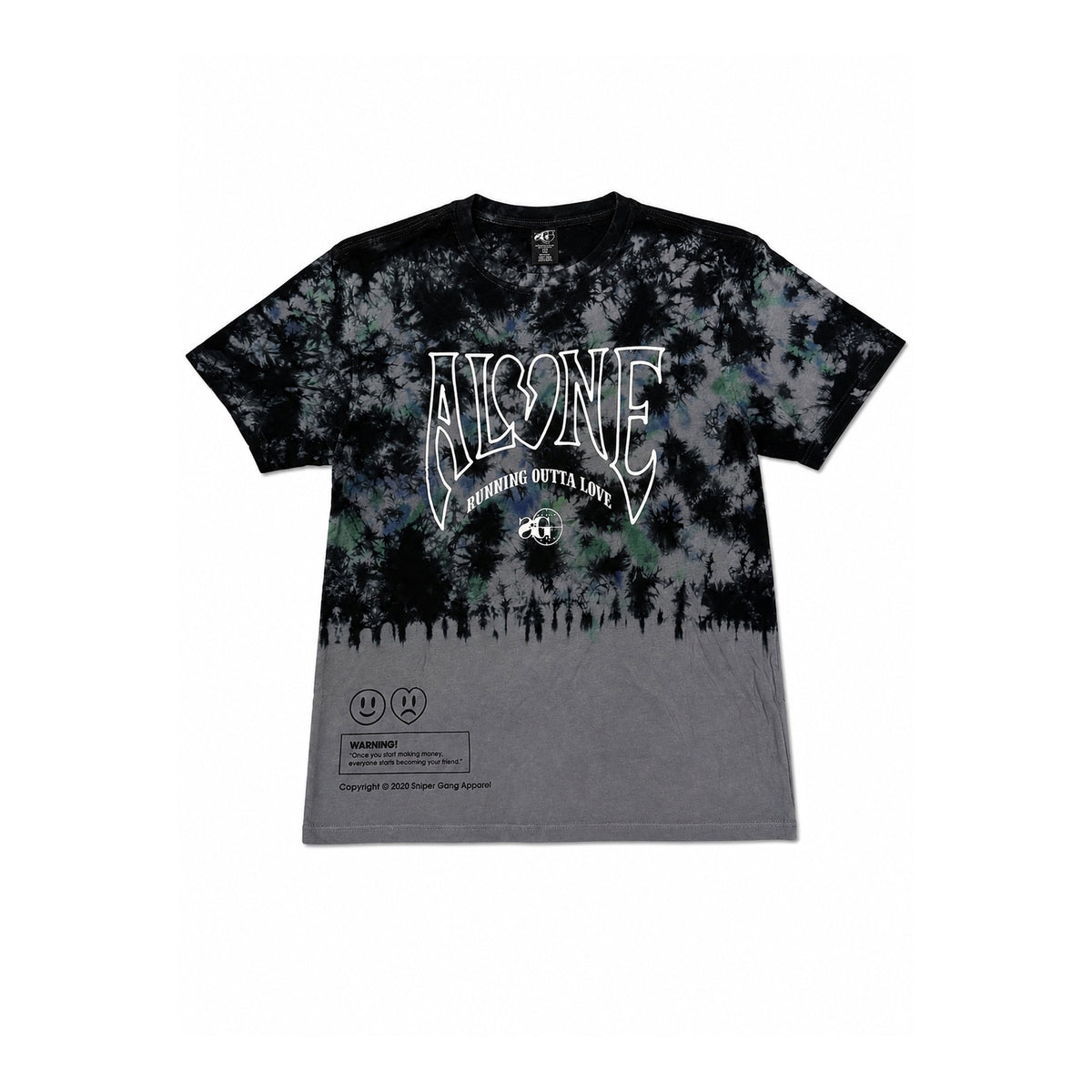 Alone Tie-Dye T-Shirt (Grey)