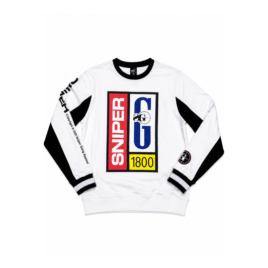 Sniper 1800 Crewneck (White)
