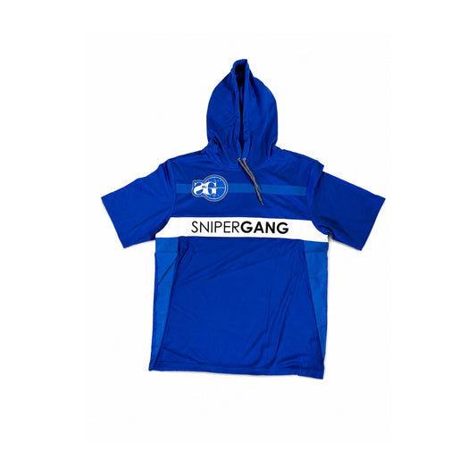 Sniper Short-Sleeve Hoodie (Blue)