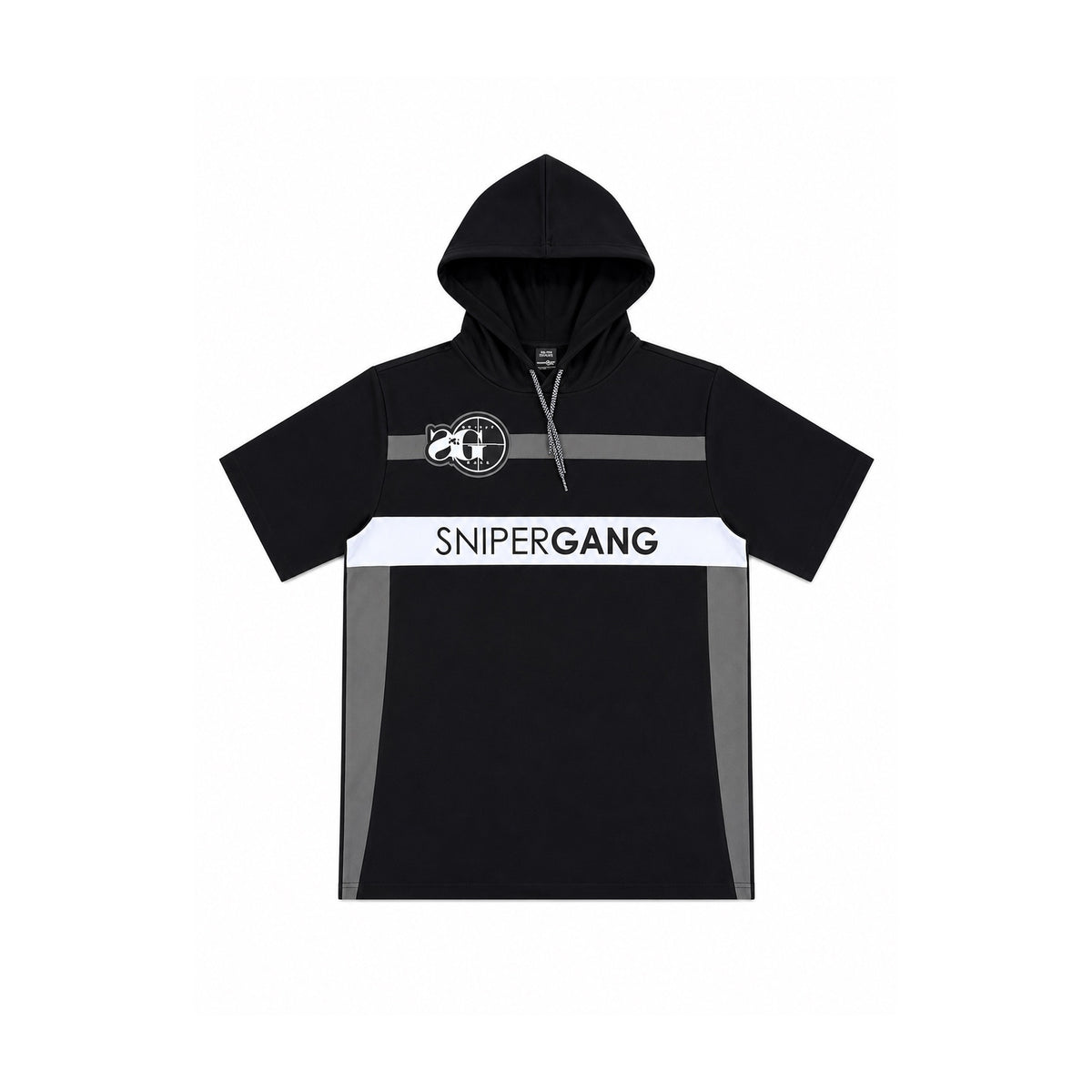 Sniper Short-Sleeve Hoodie (Black)