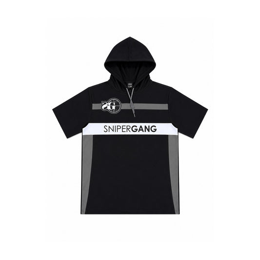 Sniper Short-Sleeve Hoodie (Black)