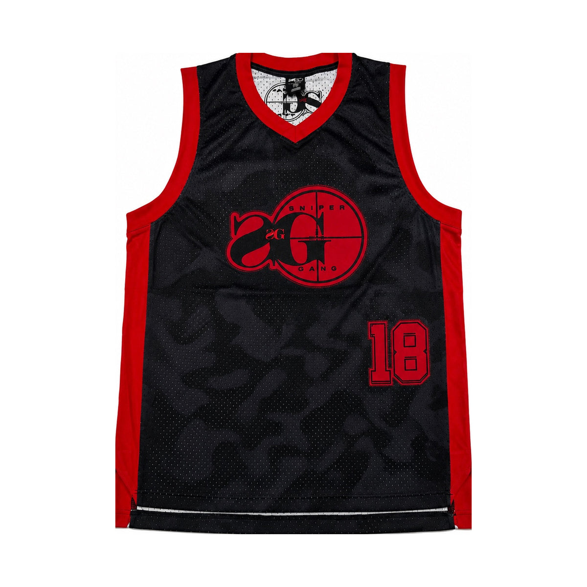 SG Basketball Jersey (Black/Red)