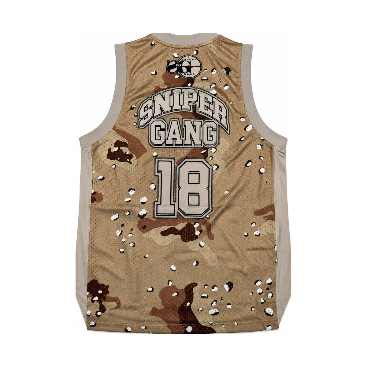 SG Basketball Jersey (Tan/Camo)
