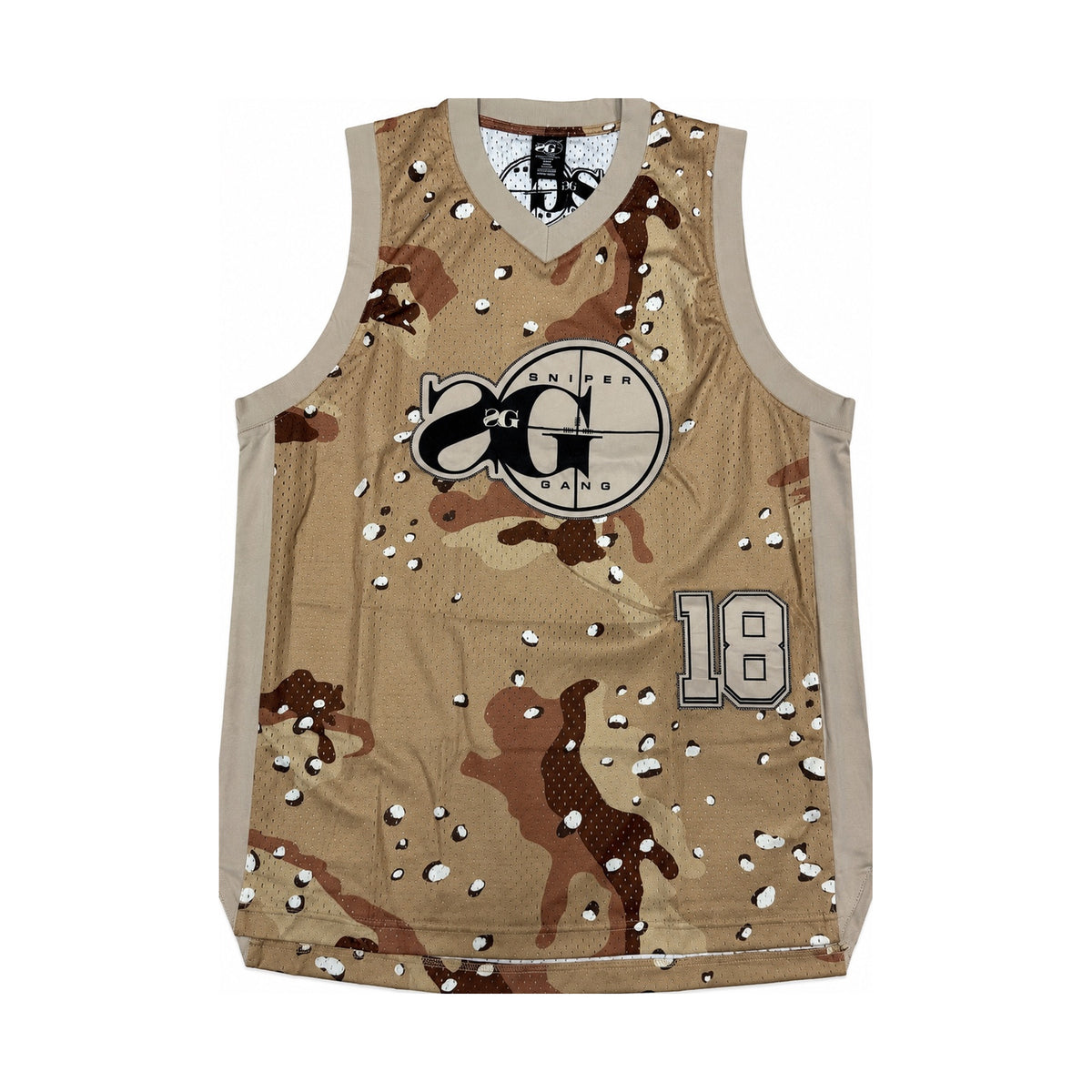 SG Basketball Jersey (Tan/Camo)