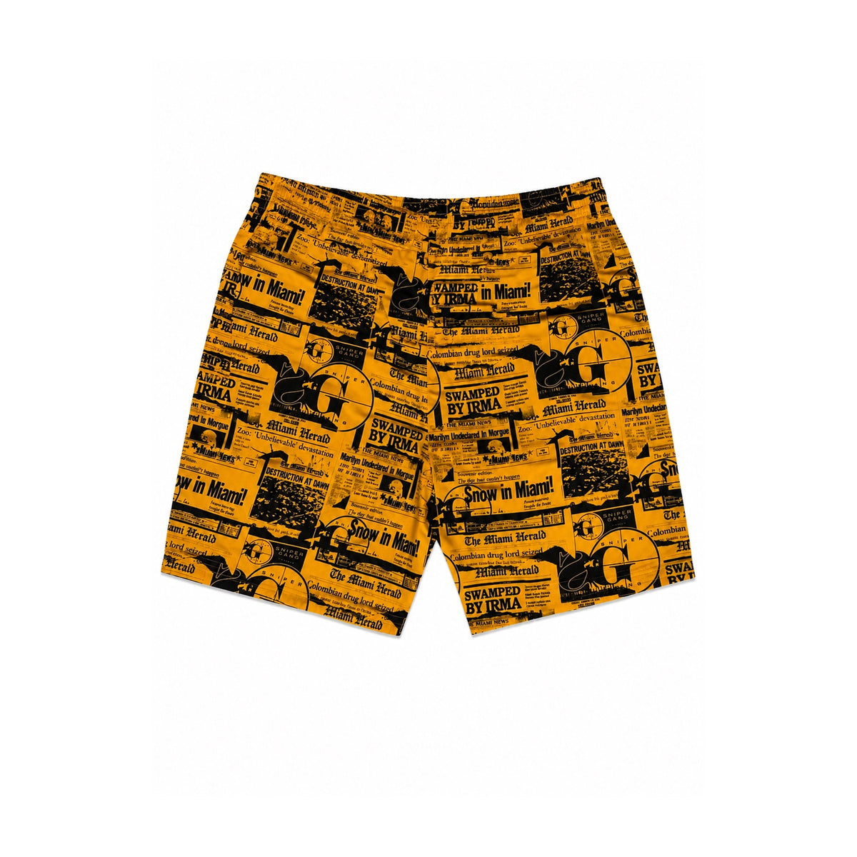 Headlines Shorts (Yellow)
