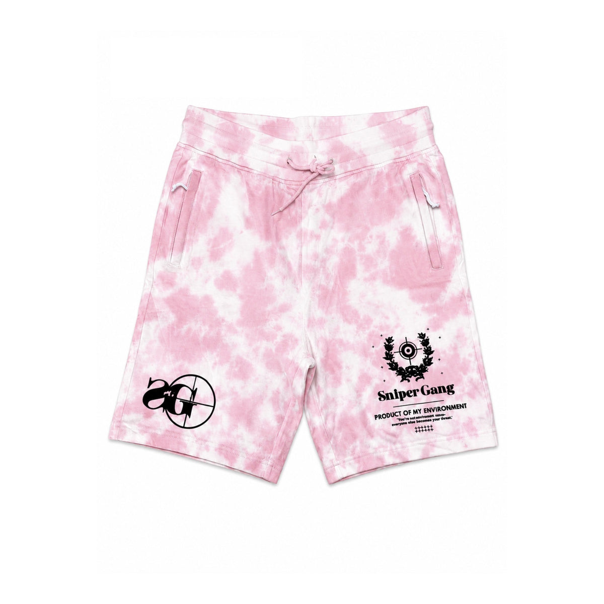 Tie-Dye POME Shorts (Pink)