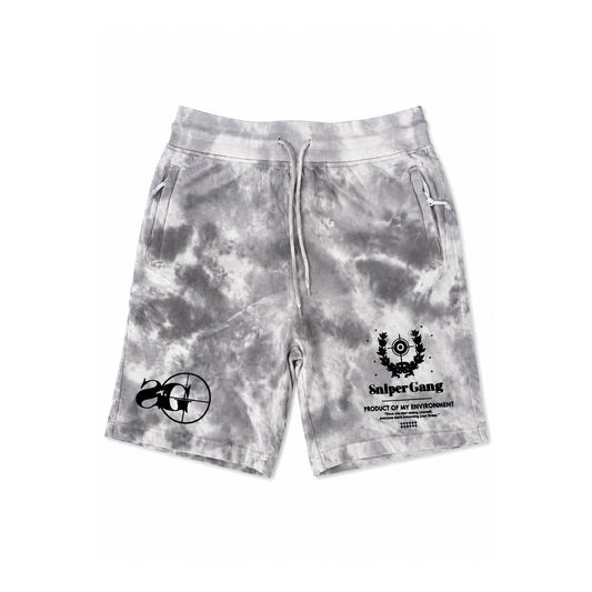 Tie-Dye POME Shorts (Grey)