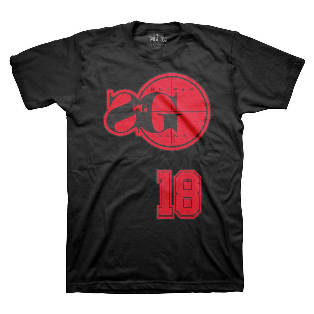 SG18 Basketball Tee (Black/Red)