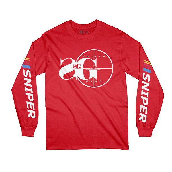 Sniper Gang Logo NASCAR LS (Red) – Sniper Gang Apparel
