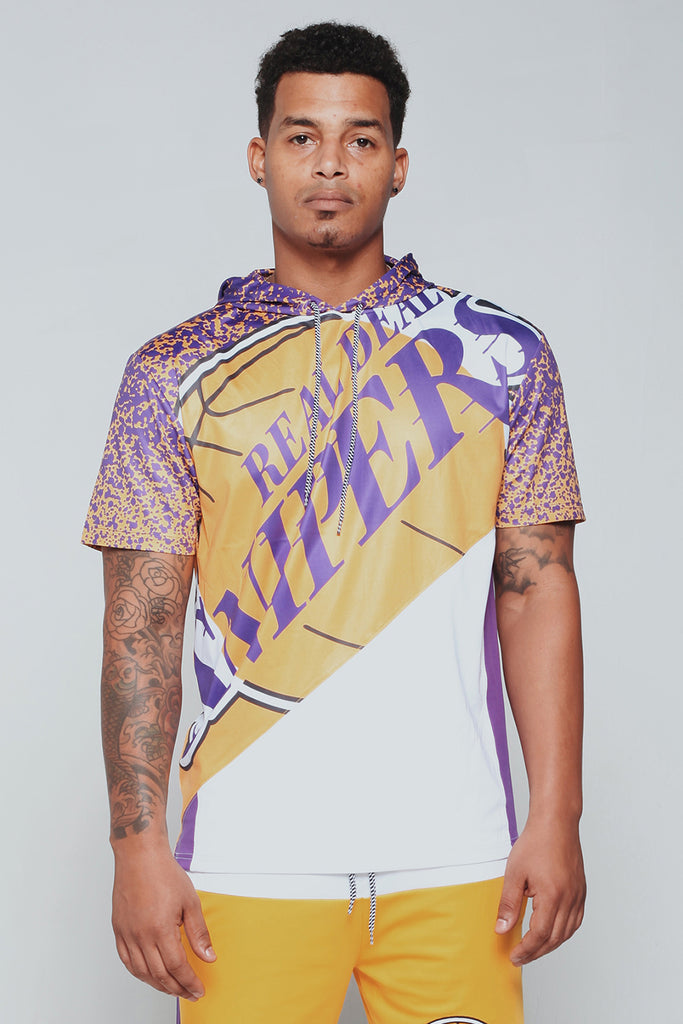 Real Deal Snipers SS Hood Tee (Lakers)